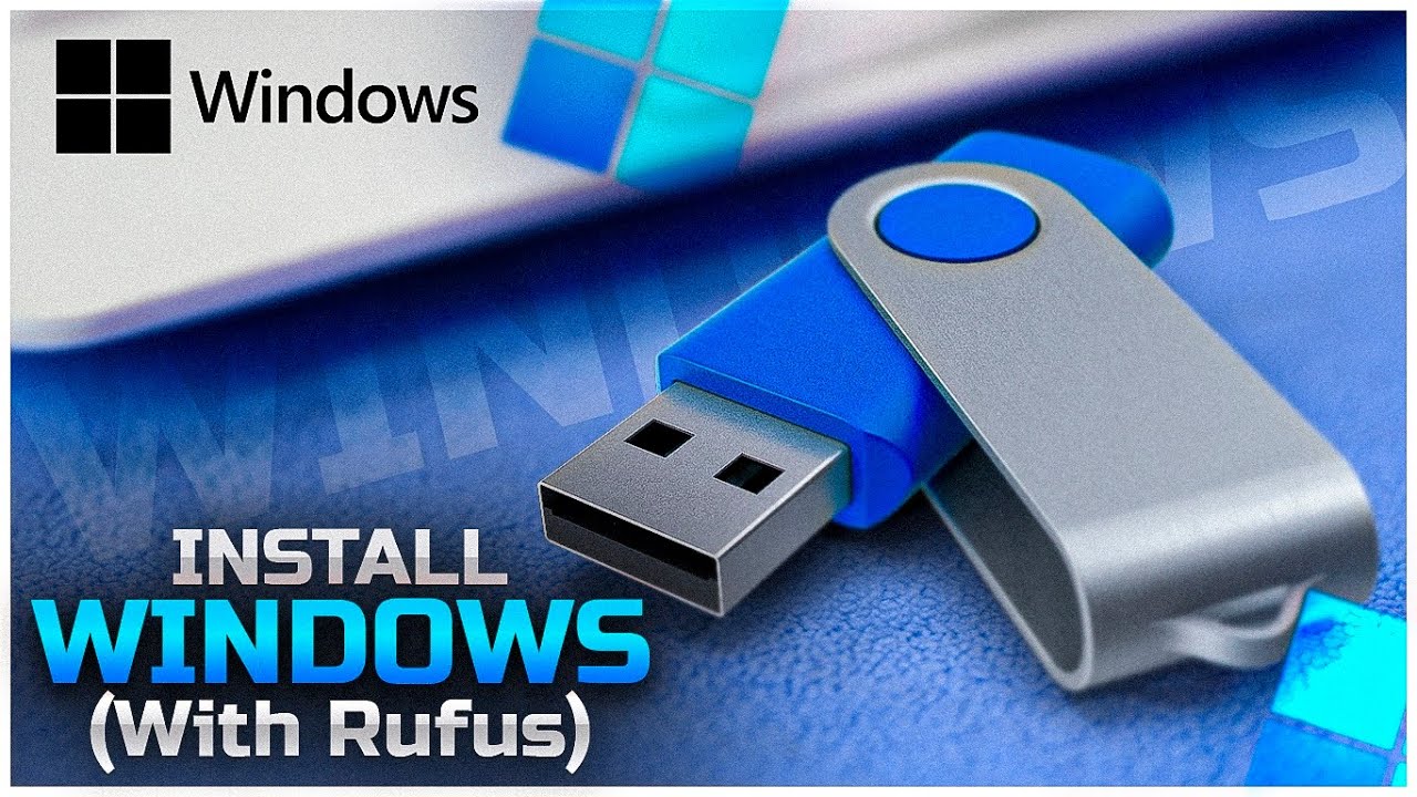 Install Windows (With Rufus) USB & Hard Drive - YouTube
