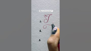 3Ways To Write The Heart Font “T”