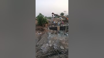 pedestal casting working for new bridge construction work in progress #world #construction #civil