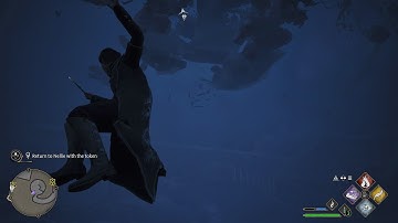 Hogwarts Legacy Falling Under The Map