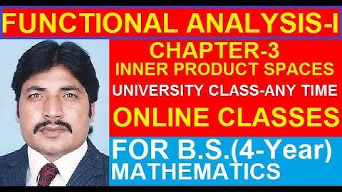 LINEAR FUNCTIONALS ON HILBERT SPACES (P.U.M.Sc.MATH 2016A)
