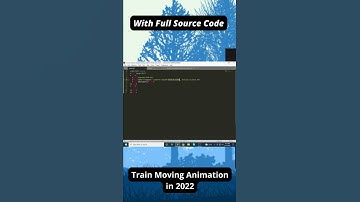 Train Moving Animation html css in 2022 + full source code by jishaansinghal