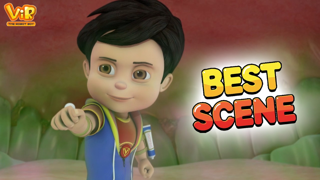Vir The Robot Boy : Robotic Vir Ka Chamat Kari Game | Best Scenes Robot Cartoon for kids