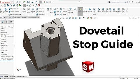 Solidworks Tutorial for Beginners: Part 22 | Dovetail Stop Guide | Cad Cam Design Tutorials