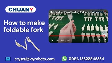 How to make plastic foldable fork and spoon? how to automaticlly fold the disposable fork or spoon?