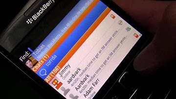 Nimbuzz on Blackberry