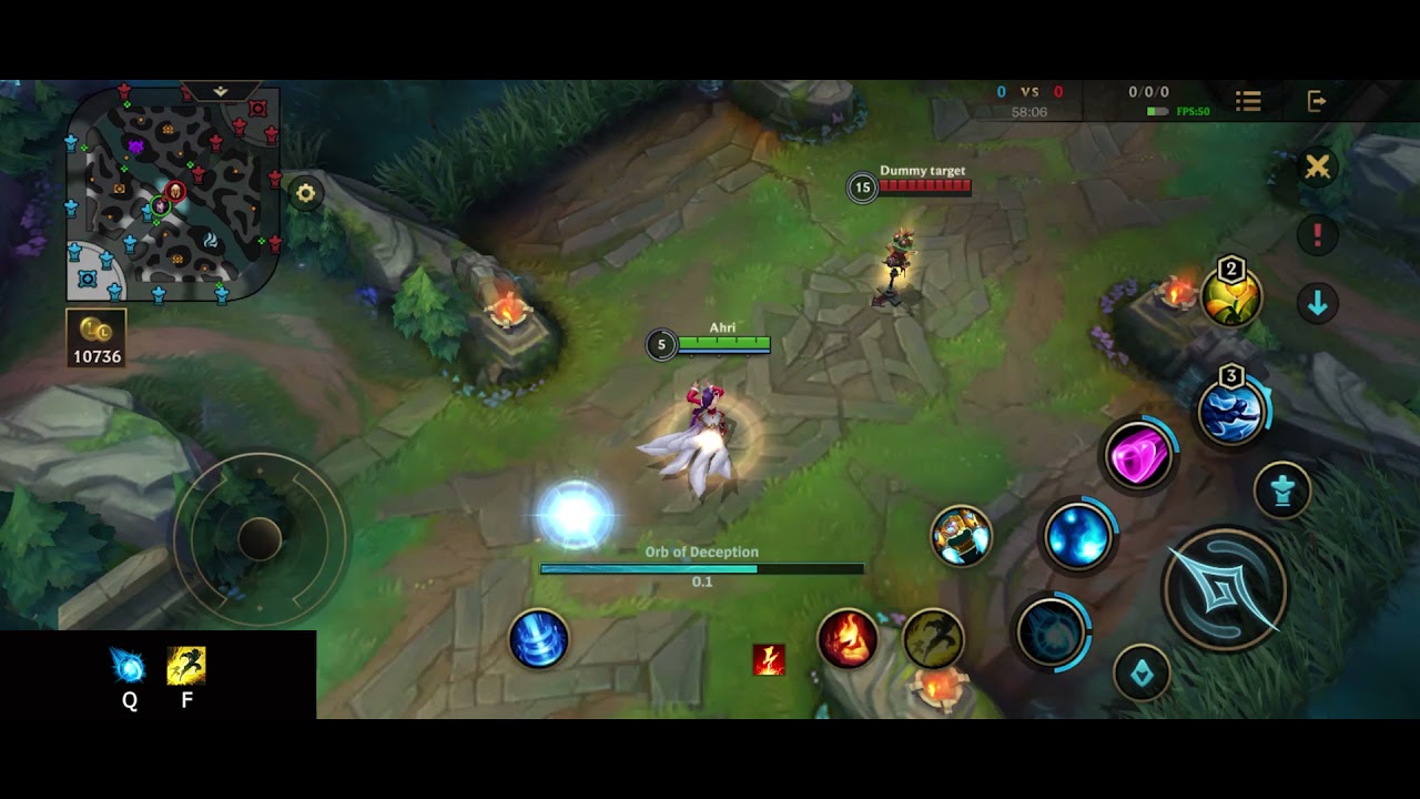 WILD RIFT - Ahri Q Flash Combo