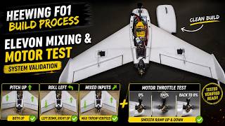 Flying Wing Build Process: Elevon Mixing &amp; Motor Response Validation
