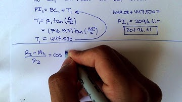 Advanced Geomatics: Normal Compound Curves: Example 2: Part 2