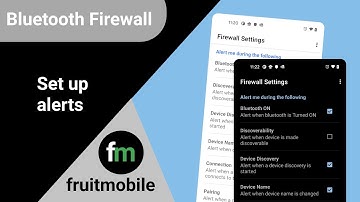 Setup alerts using Bluetooth Firewall