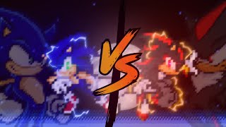 Shadow vs Sonic || Sprite Animation || Wip 1|| Wealth