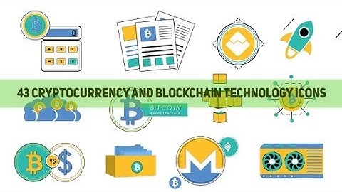 Cryptocurrency And Blockchain Technology Icons | Videohive Project Templates