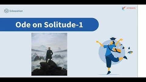 #eckovation10 class 10 english chapter ode on solitude  एकांत कक्षा 10 उन्नयन बिहार