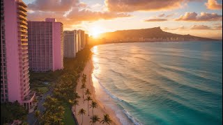 🌺 Waikiki Sunset Jazz | Ocean Breeze Relaxation Live