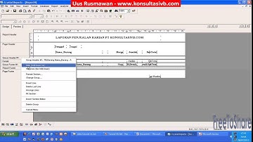 Membuat laporan harian dengan crystal report : Tutorial VB6 [Step 18]
