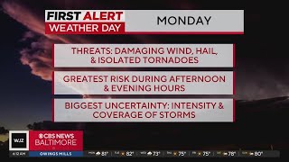 Weather Alert Day For Possible Severe Holiday Storms In Maryland