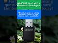 Review WN300BT 2 in1 WiFi Bluetooth USB Adapter#factoryproducts#amazonfinds #Bluetooth#usbadapter