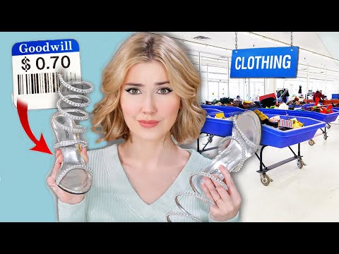 I Went $0.70 Bin Shopping for Clothes *crazy finds*