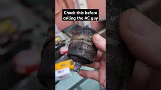 check this on your HVAC if you're leaking refrigerant... #florida #hvac #diy #shorts #homerepair