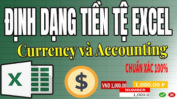 Cách Định Dạng Tiền Tệ (Currency & Accounting) Trong Excel ĐÚNG CHUẨN | Tin học Út Nhí