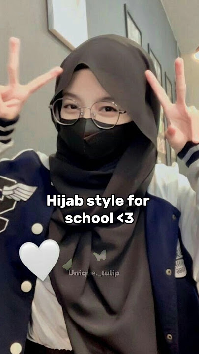 Hijab style for school❣️||#hijab #hijabi #hijabtutorial #islam #islamic#recommended #trendingshorts