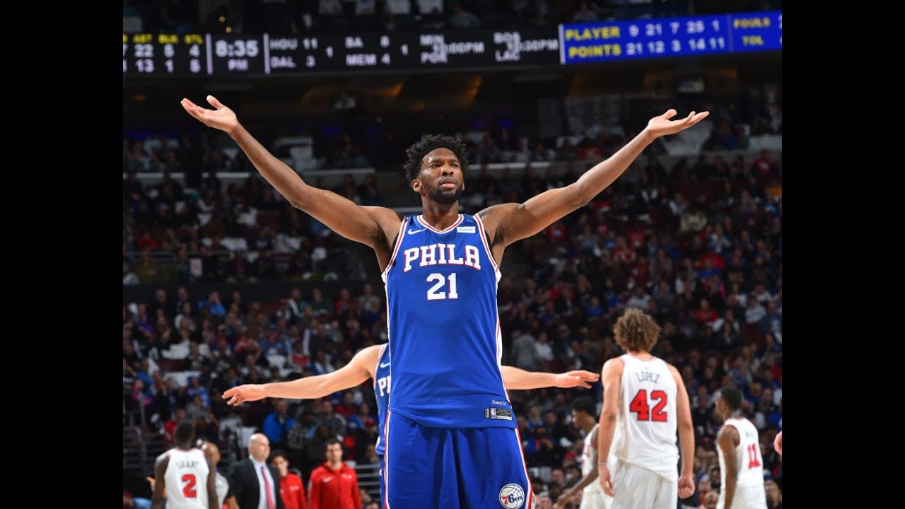 Joel Embiid Highlights vs. Bulls (01.24.18) 22 Pts, 5 Rebs, 3 Asts, 2