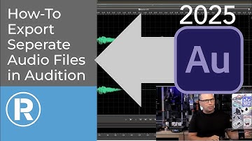 How to export separate audio files from Adobe Audition - 2025