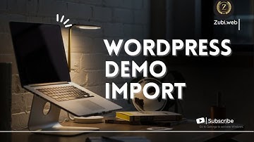 How to import Demo data with One Click || Demo import | One click import | Zubi Web Tech