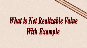 What is Net Realizable value || rnv || Net Realizable Value examples