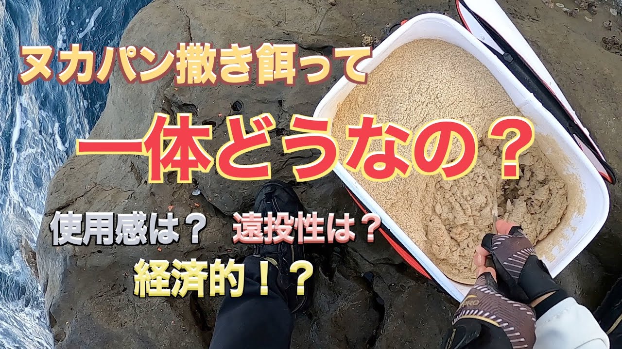 【近年大人気のヌカパン釣法】初のヌカパン撒き餌を用いてグレを狙ってきた！IN和歌山県中紀【田杭】