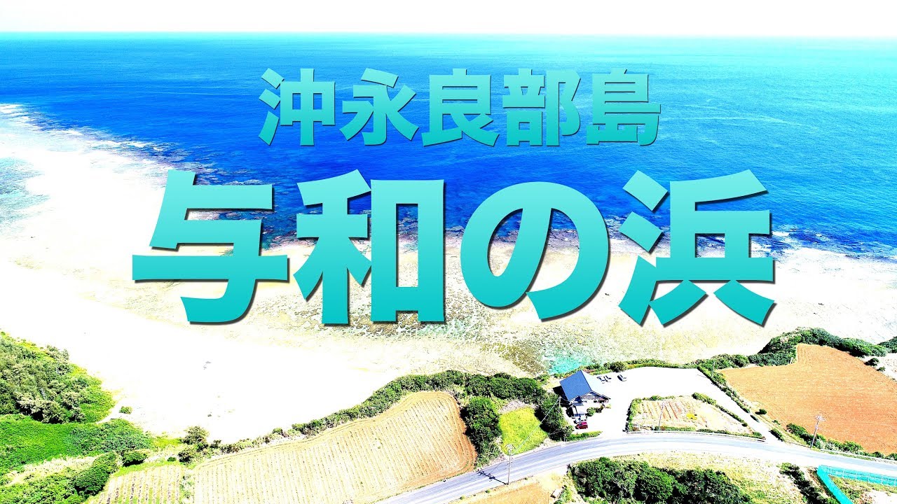【沖永良部島 空撮】与和の浜 亀の産卵地 長浜 珊瑚礁が綺麗 YouTube