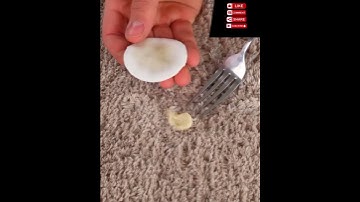 Remove Gum From Carpet Instantly With This Trick! #CleaningHacks #DIY #lifehacks