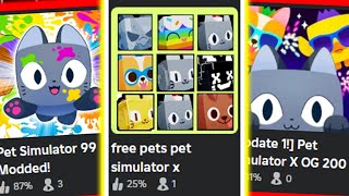 NAJWIĘKSZE i NAJLEPSZE PODRÓBKI PET SIMULATOR X! DARMOWE DESKI GAMEPAASY i HUGE! PET SIM X! ROBLOX