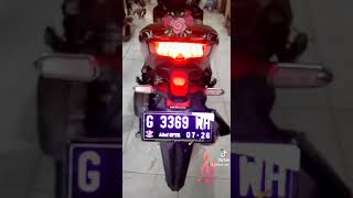 Plat nomor variasi Motor nyala direm Ganti Warna 👍😉 Resimi