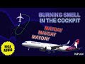 MAYDAY. Burning smell in the cockpit. Hawaiian Airbus A321neo returns to Kahului Airport. Real ATC