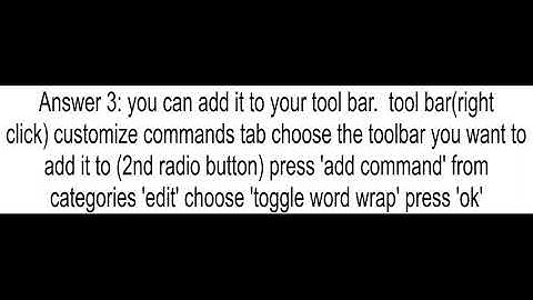 How to word wrap in SQL Server Management Studio