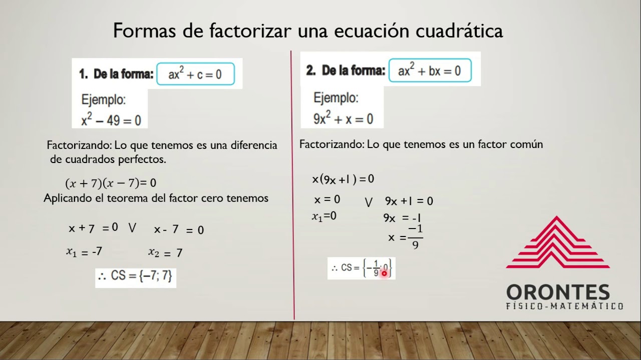 Ecuación Cuadrática YouTube Ecuación Cuadrática YouTube