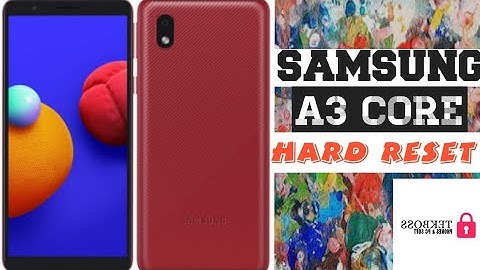 Samsung A3 Core Hard Reset |Remove Lock Pin Password Pattern On a3 core || SM-A013G Factory Reset