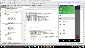 Material Navigation Drawer example in Android