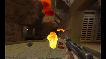 Woolie Plays Quake II (with colored lighting in software) Unit 3 Part 1 (Main Gate)