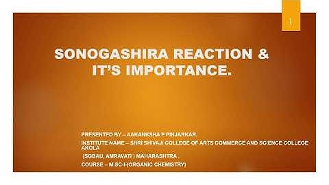 #Sonogashira#Coupling reaction 🎓📚📚