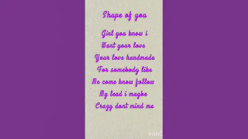 Shape Of You Song Lyrics Shorts 