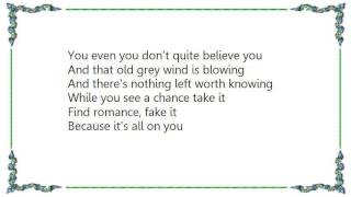 Joe Cocker - While You See a Chance Lyrics