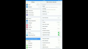 Remove Email Account iPad