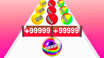 Ball Run 2048 | Ball Merge 2048 - All Levels Gameplay Android,iOS - New APK MEGA UPDATE