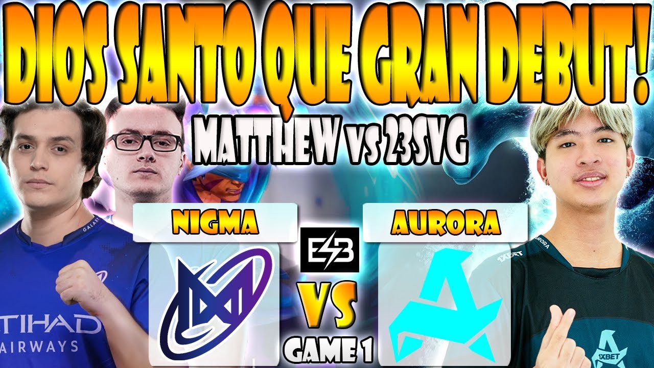 NIGMA VS AURORA BO3[GAME 1]MATTHEW, MIRACLE VS 23SAVAGE- ELITE LEAGUE ...