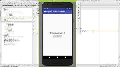Slide Animation Between Activites - Android Studio Tutorial