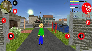 Baldi Stickman Rope Hero Vice Town - Walkthrough Part 15 - Open World Simulator - Android Gameplay