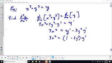 Sec. 3.8 Second Example of Implicit Differentiation