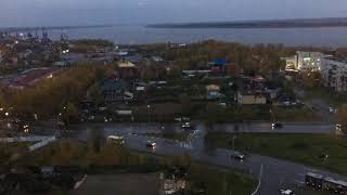 Таймлапс Сургут вечер река Обь #7